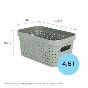 Förvaringskorg Neat grön, återvunnen plast