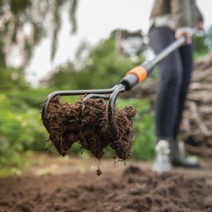 Fiskars OneClick kultivator, 3 klor i kolstål