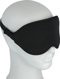 Vadderad sovmask 3D för vuxna, svart 