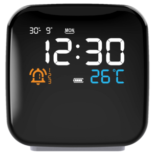 Vekkerklokke Cube med wake-up light, digital