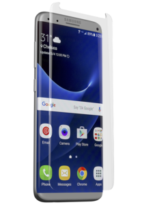 Displayskydd i glas för Samsung Galaxy S8, Zagg IS Glass Contour