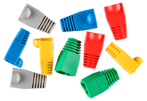 Exibel bøyebeskyttelse for RJ45 modularkontakt, 20 stk.