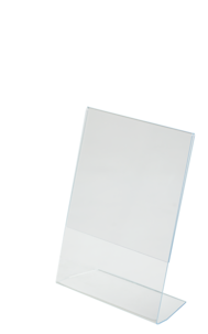 Skiltstativ for bord, vinklet