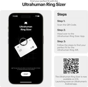 Ultrahuman Ring Air smart ring, Space Silver