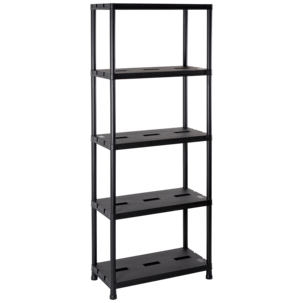 Toomax hylla plast för garage och förråd, svart