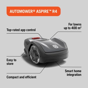 Husqvarna Automower Aspire R4 med tillbehör, 400 m2