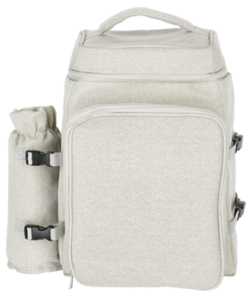 Picknickryggsäck med kylfack, beige