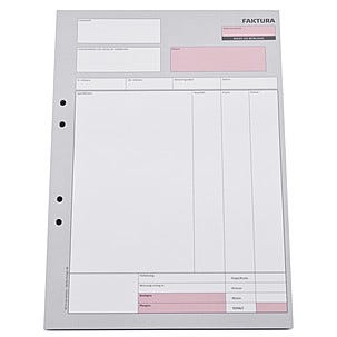 Faktura A4 med kopia