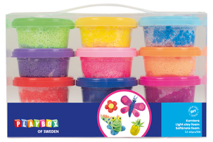 Helmimassa Foam Clay 12 kpl, yli 3-vuotiaille