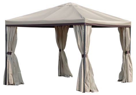 Paviljong 3x3 m med myggnät