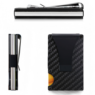 RFID-korttikotelo vyöklipsillä, 10 korttia