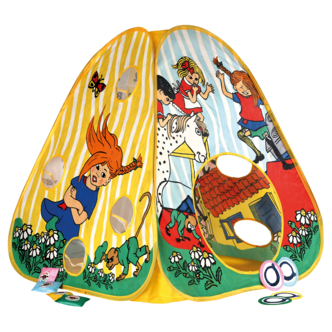 Pippi Langstrømpe aktivitetstelt med trekamp for barn