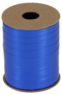 Presentsnöre på rulle, plast, blå, 20 m