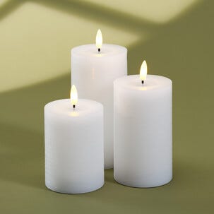 LED-kubbelys med tidsur, hvitt, Northlight, diameter 7,5 cm