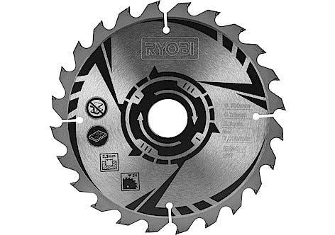 Ryobi RAKMS190B sagblad 190 x 30 mm 24T  