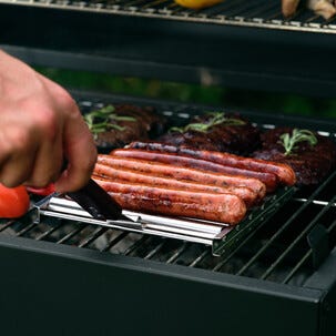 Pølseholder til grill, rustfritt stål