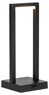 Northlight laddningsbar bordslampa USB, svart