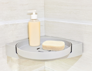 Dusjhylle hjørne med snurebrett, selvklebende