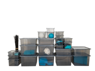 Förvaringslåda Modul, rökfärgad