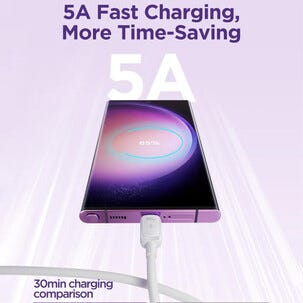 SiGN USB-C till USB-C-kabel 100W, vit