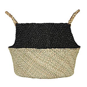 Förvaringskorg natur/svart