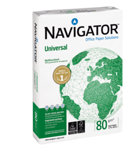 Navigator Universal skrivepapir, uten hull, 80 g/m²