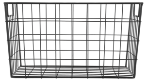 Trådkorg i svart metall