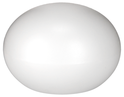 Solcelleball hvit akryl 
