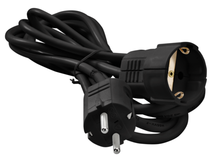 Skjøteledning jordet innendørs, 3 meter