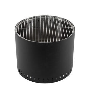 Portabel eldstad med grillgaller, utomhus, 49 x 40 cm