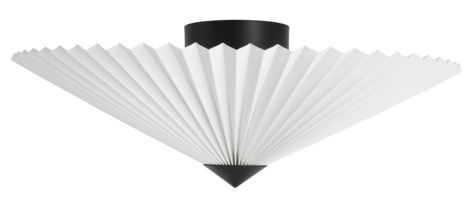 Northlight Ines plisserad takplafond vit, 50 cm