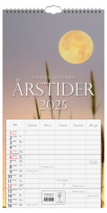 Burde Familjekalender Årstider 2025, A3
