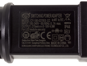 Nätadapter 9-18 V DC/4,9 W