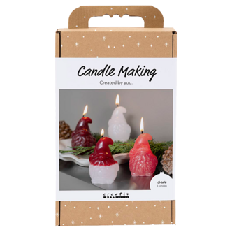 Creativ Company DIY-kit stöpa ljus, 4 tomteljus, 6 år