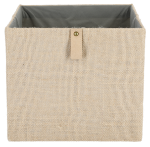 Oppbevaringsboks kvadrat strie, 31 x 31 x 27 cm