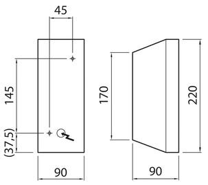 Airam Sala fasadebelysning opp og ned IP44