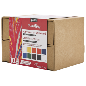 Pebeo Marmorointivärit paperille, kankaalle ja puulle, 10 väriä