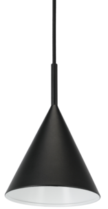 Northlight Cone lampe og vekstlys til vindu, svart