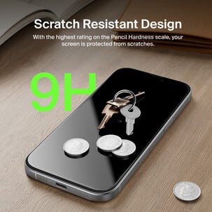 Belkin InvisiGlass Privacy iPhone 17 Pro skärmskydd