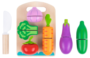 Grønnsaker i tre for barn, 16 deler, fra 3 år