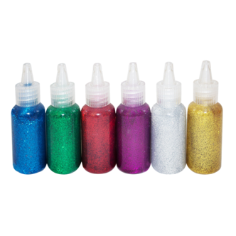 Glitterlim 6-pack, från 3 år