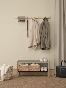 Långt skohorn i trä, 50 cm