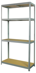 Förvaringshylla metall, 90x40x180 cm