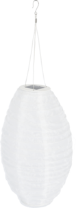 Northlight solcellelykt rislampe oval, hvit