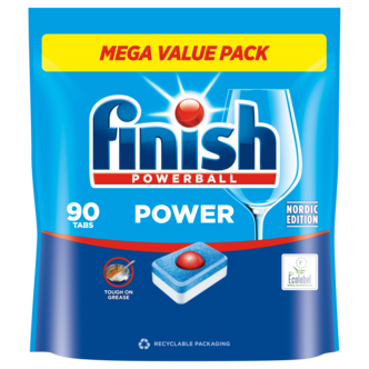 Finish Power All in 1 maskindiskmedel, 90-pack