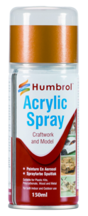 Akrylspray Humbrol mässing