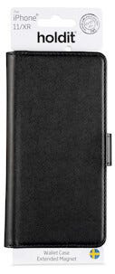 Holdit Wallet Case Extended Magnet för iPhone 11, plånboksfodral