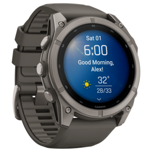 Garmin fēnix 9 äventyrsklocka, stengrå titan