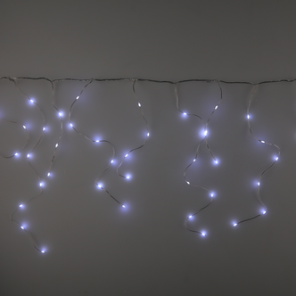 Mini LED istappsslinga kallvit, utbyggbar, 5 m