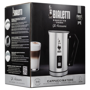 Bialetti elektrisk mjölkskummare, rostfri, 240 ml